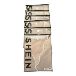 SHEIN Champagne Pink Satin Robe Wrap Style with belt